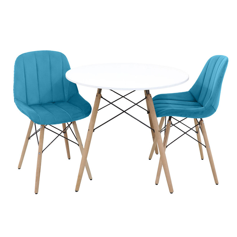 میز و صندلی ناهارخوری دو نفره مدل مایا لمسه کد gm01