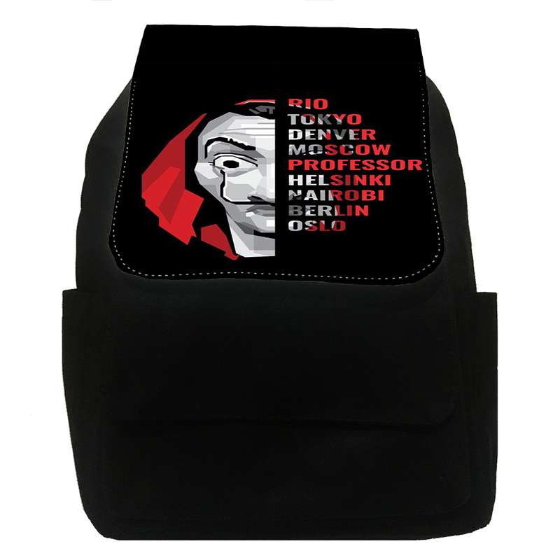 کوله پشتی طرح سریال خانه کاغذی کد pn1