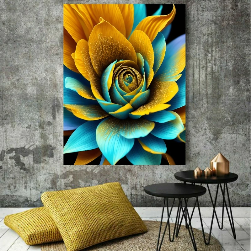  پوستر پارچه ای طرح گل مدل زیبا کد GR493