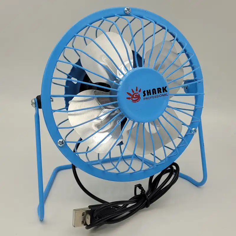 پنکه رومیزی USB شارک مدل SMALL-13CM فلزی
