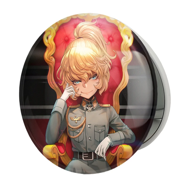 آینه جیبی خندالو طرح تانیا انیمه یوجو سنکی مدل تاشو کد 34713