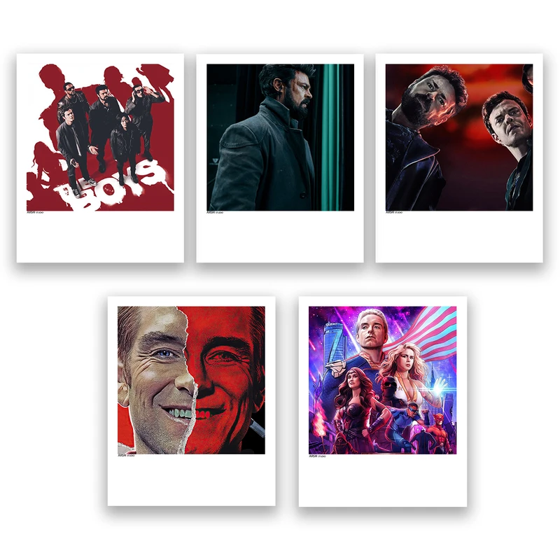 آویز تزیینی عرش مدل فانتزی The Boys کد Asa222 مجموعه پنچ عددی