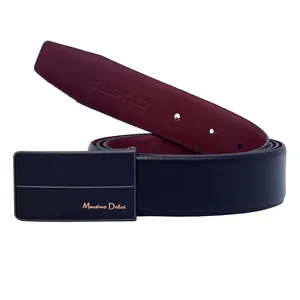 کمربند مردانه مدل  چرم صنعتی پلاکی کی تی 384IN350