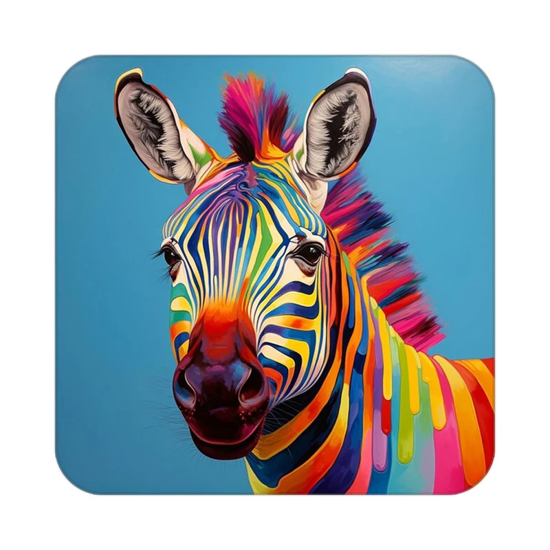 زیر لیوانی کاکتی طرح حیوانات رنگی مدل mp25665