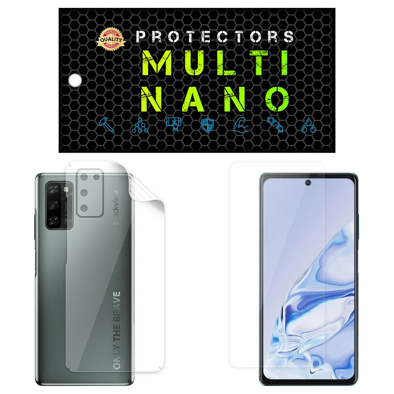 محافظ صفحه نمایش مولتی نانو مدل X-SFT مناسب برای گوشی موبایل بلک ویو A100 به همراه محافظ پشت گوشی