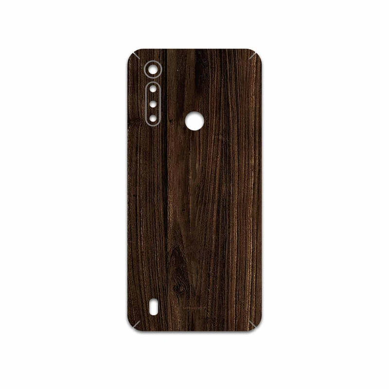 برچسب پوششی ماهوت مدل Dark Walnut Wood مناسب برای گوشی موبایل موتورولا Moto G8 Power Lite
