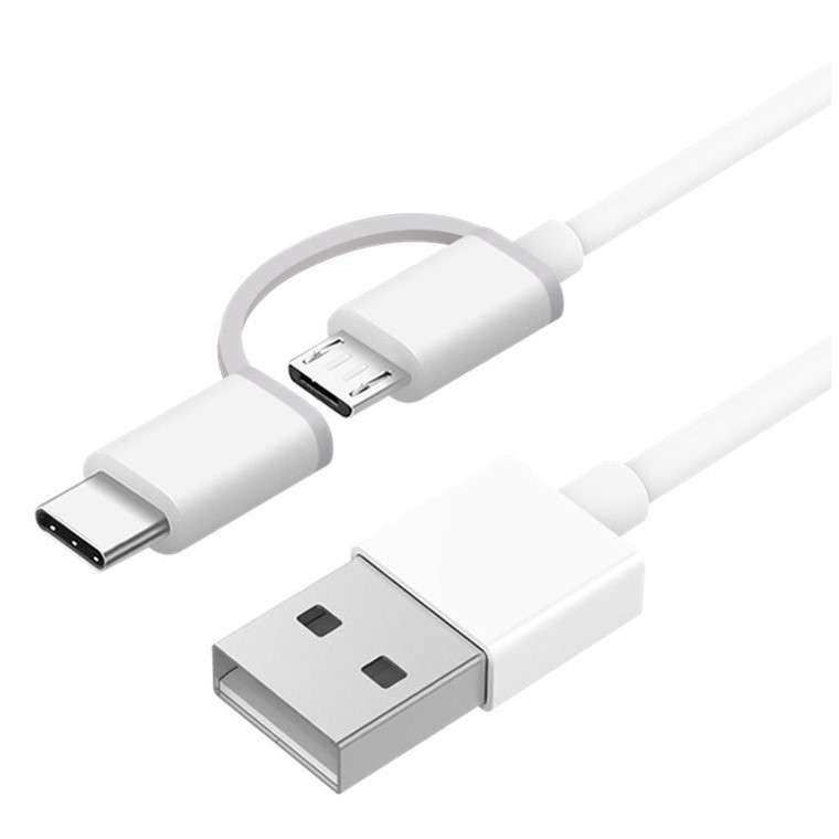 کابل تبدیل USB به microUSB/USB-C زد ام آی مدل AL501 طول 1 متر