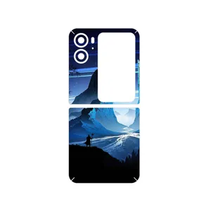 MAHOOT Blue Mountains Digital Art Cover Sticker for Oppo Find N2 Flip