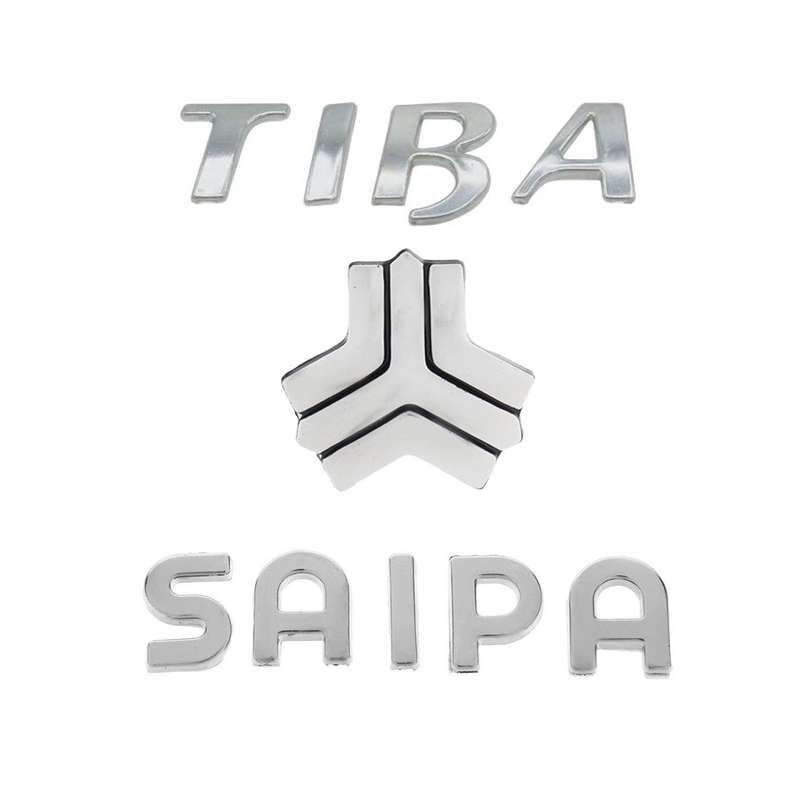 آرم صندوق عقب خودرو قطعه سازان کبیر مدل ARM-TIBA-585 مناسب برای تیبا مجموعه 3 عددی