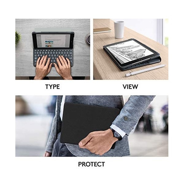 کیبورد تبلت لاجیتک مدل Slim Folio مناسب برای تبلت اپل iPad 5 / 6