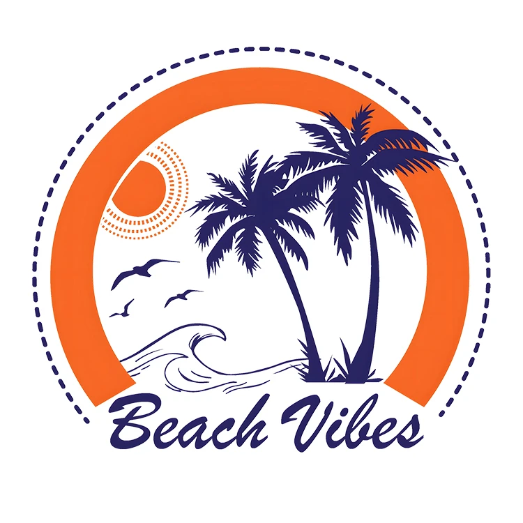 استیکر پارچه و لباس پاد آفرین مدل ساحل تابستانی کد S5392