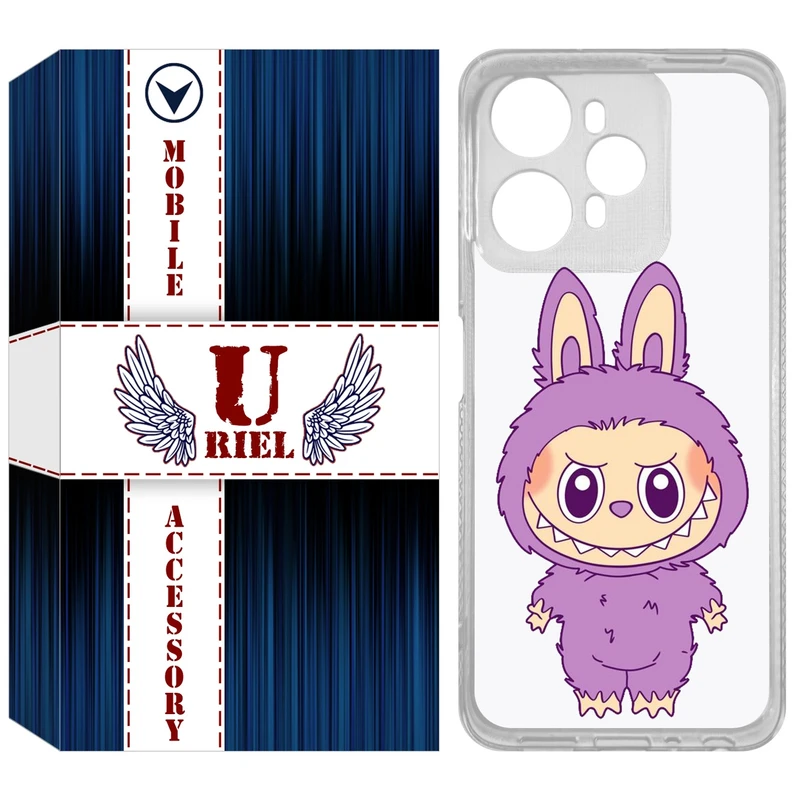 کاور یوریل مدل Clear کد 150 طرح لبوبو Labubu مناسب برای گوشی موبایل وکال V1 / V1 Plus