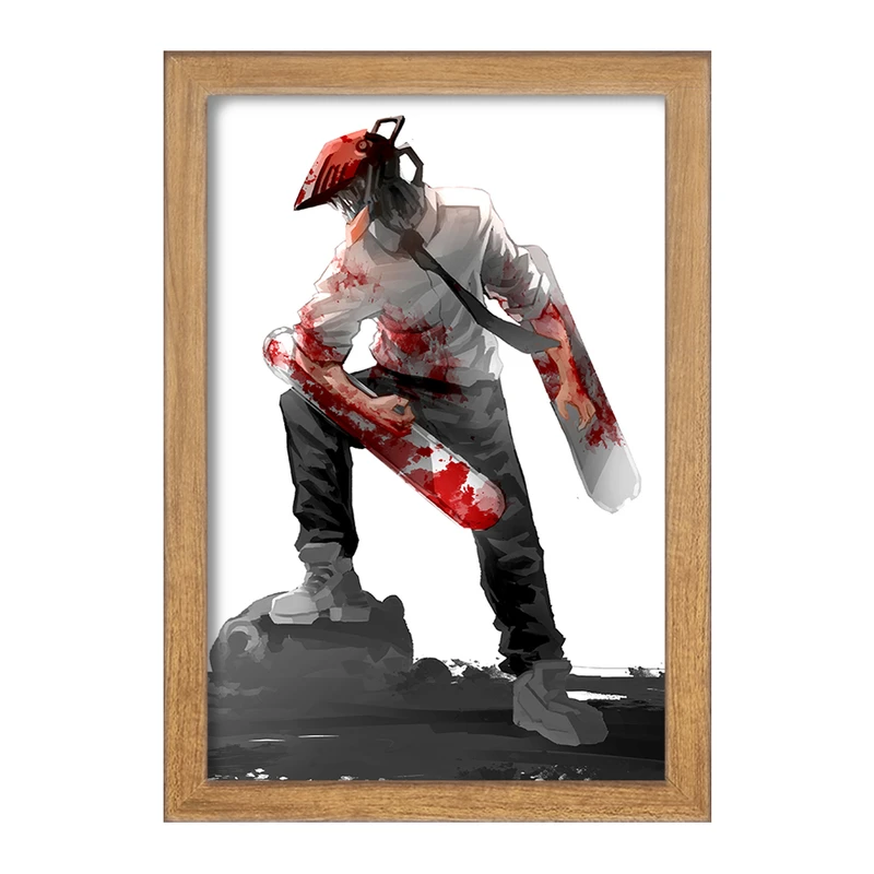 تابلو خندالو مدل دنجی انیمه مرد اره ای Chainsaw Man  کد 17858