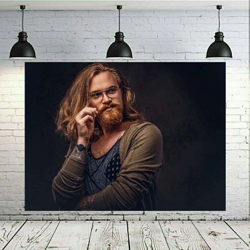 پوستر پارچه ای طرح آرایشگاه مردانه کد SDA18119