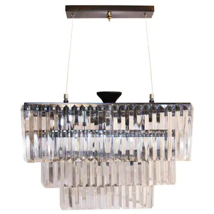 لوستر 5 شعله پلاس نورشو مدل کریستال کد k3