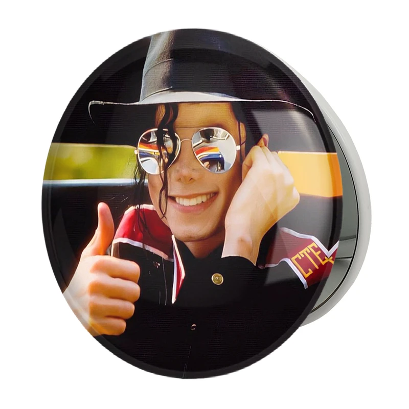 آینه جیبی خندالو طرح مایکل جکسون Michael Jackson مدل تاشو کد 19225 