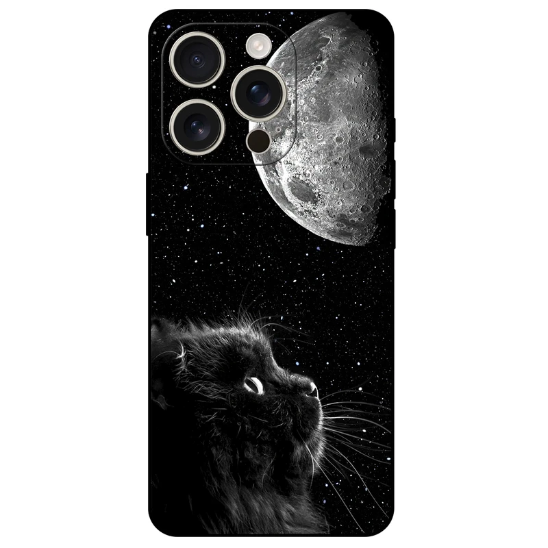 کاور مگافون طرح گربه مدل 1882 مناسب برای گوشی موبایل اپل iPhone 16 Pro Max