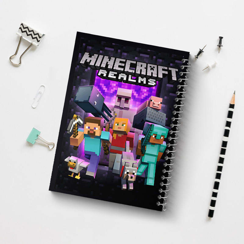 دفتر مشق 50 برگ خندالو طرح ماینکرافت (Minecraft) کد N5193