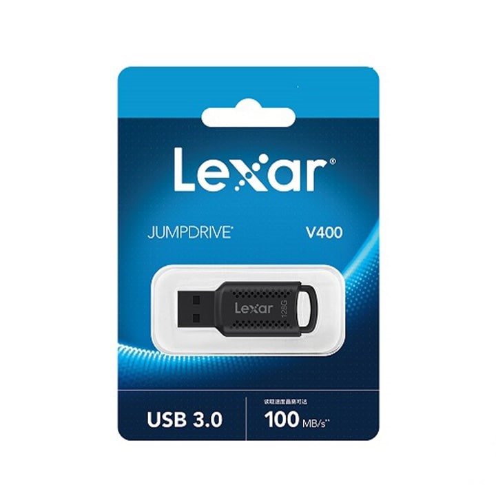 فلش مموری لکسار مدل V400 USB3.0 ظرفیت 128 گیگابایت بسته 5 عددی