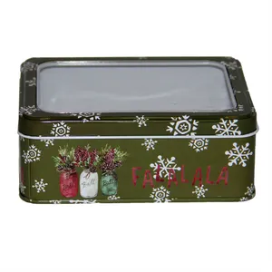 جعبه هدیه فلزی طرح زمستان کد 2