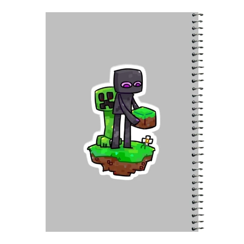 دفتر مشق 80 برگ اس جی مدل ماینکرفت کد۱۶   