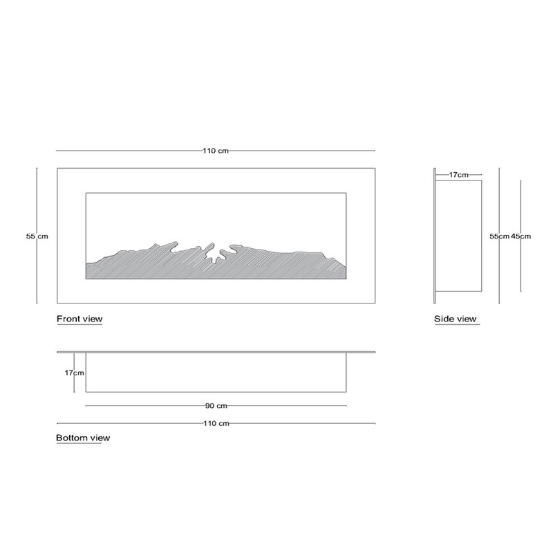 شومینه برقی اود آلوو مدل دکوری l4110 شومینه برقی اود آلوو مدل دکوری l4110