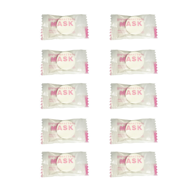 قرص ماسک ورقه ای صورت مدل DIY20 مجموعه 10 عددی