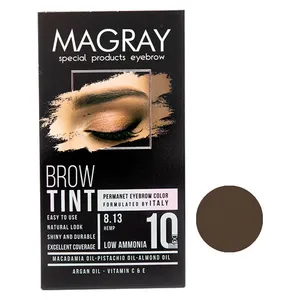 کیت رنگ ابرو ماگرای شماره T8 حجم 30 میلی لیتر رنگ تافی