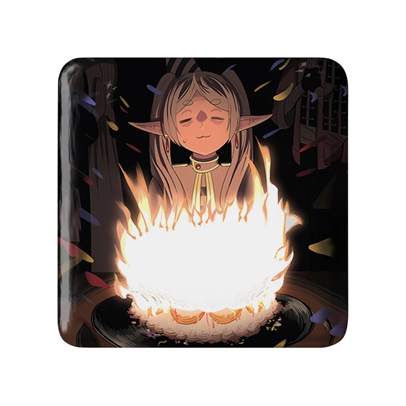 پیکسل خندالو طرح انیمه فریرن (Frieren) مدل مربعی کد 33914