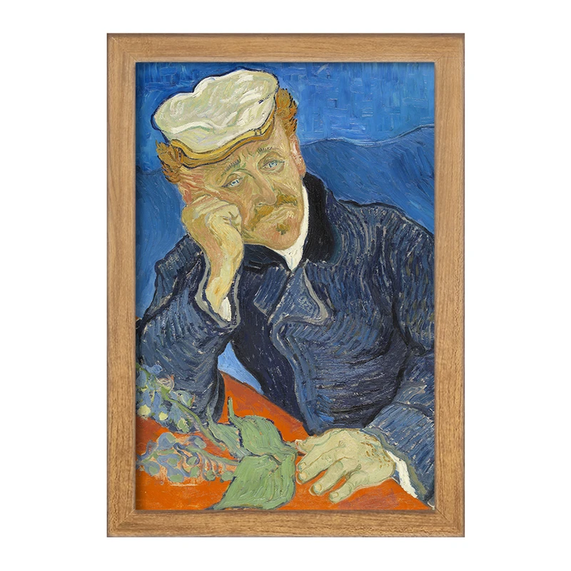 تابلو خندالو مدل پرتره دکتر گاچه ونسان ونگوگ (Van Gogh) کد 36807