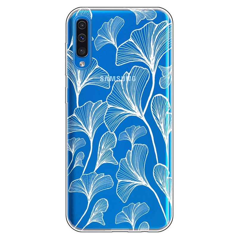 کاور مگافون طرح برگ مدل C51-W مناسب برای گوشی موبایل سامسونگ Galaxy A50 / A50 S / A30 S