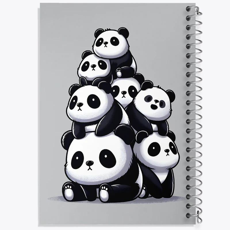 دفتر نقاشی 50 برگ خندالو طرح پاندای کیوت کد F7942