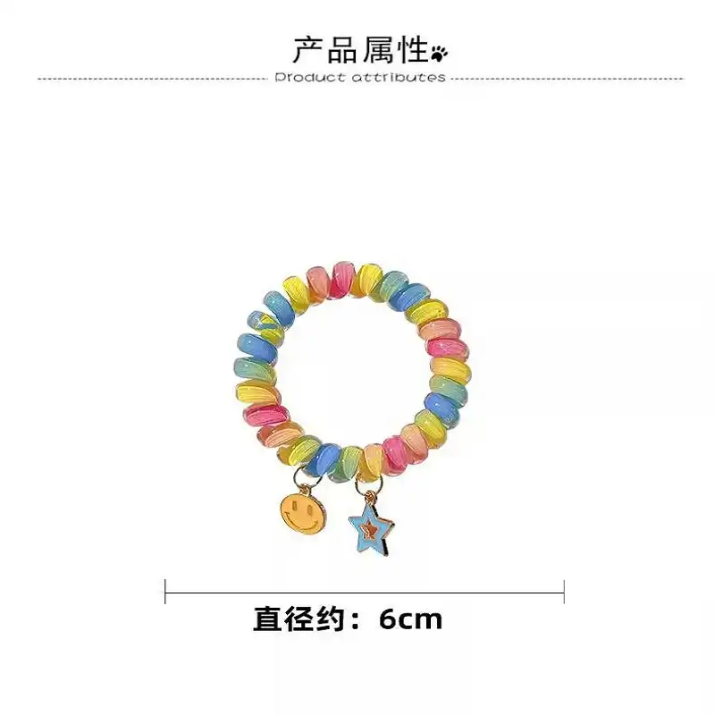 کش مو زنانه مدل سیم تلفنی آویزدار