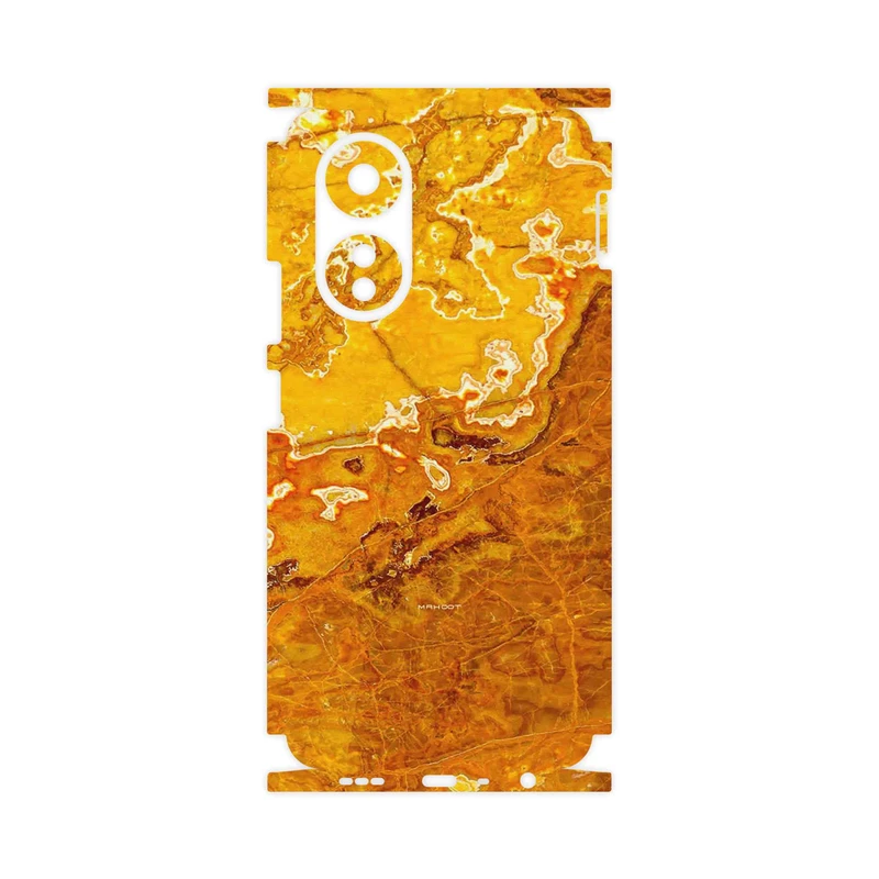 برچسب پوششی ماهوت مدل Gold Marble-FullSkin مناسب برای گوشی موبایل اپو A58 4G