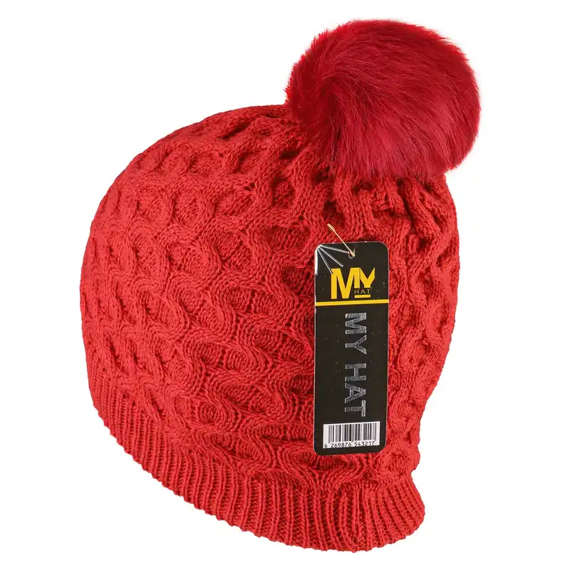 ست کلاه و شالگردن بافتنی مدل داخل خز