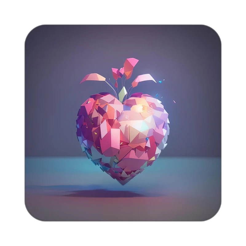 زیر لیوانی کاکتی مدل عاشقانه کد mp14110