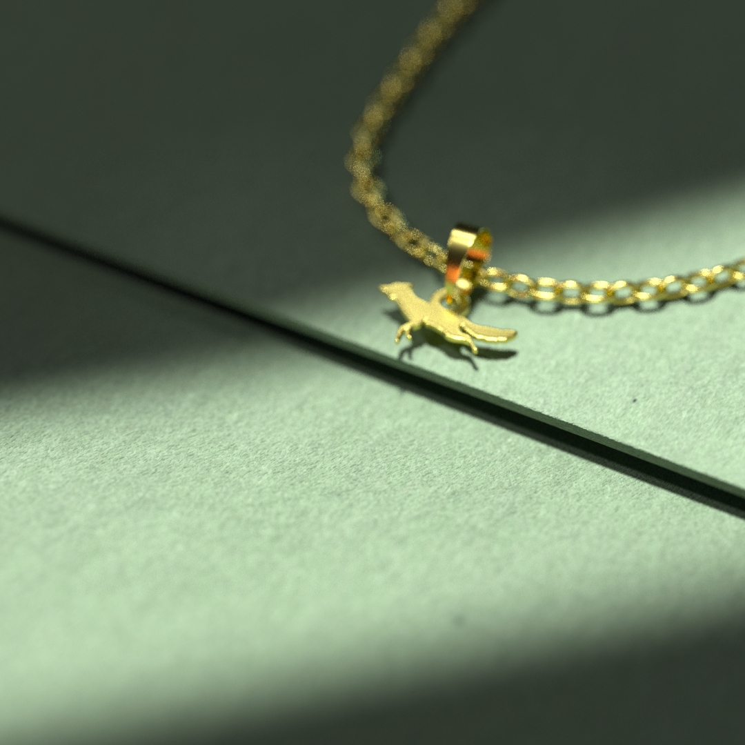 گردنبند طلا 18 عیار زنانه مدوپد مدل حیوان کد A3-1-1236