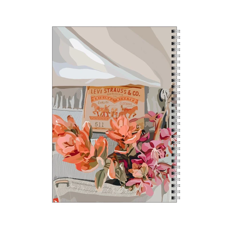 دفتر مشق 50 برگ بامبیلیپ طرح طراح لباس و گل کد 1087581