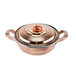 ماهیتابه مسی مدل درب دار کد alsh018