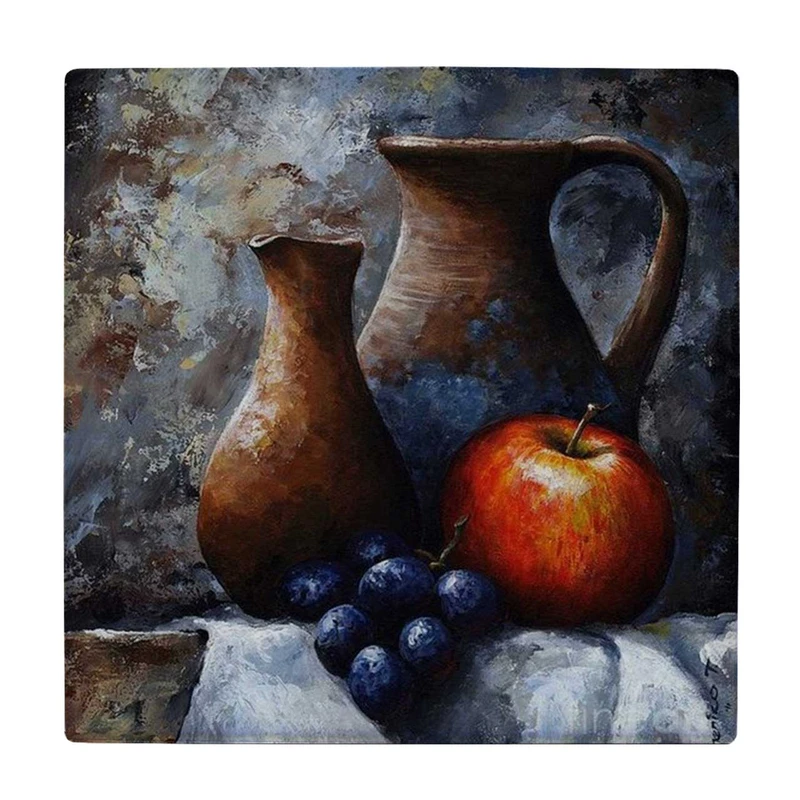 زیر لیوانی طرح میوه ها و کوزه سفالی کد    3888688_2099