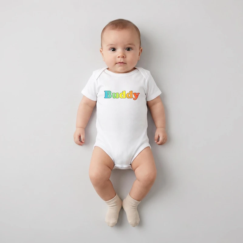 بادی آستین کوتاه نوزادی نیل کوک مدل Buddy