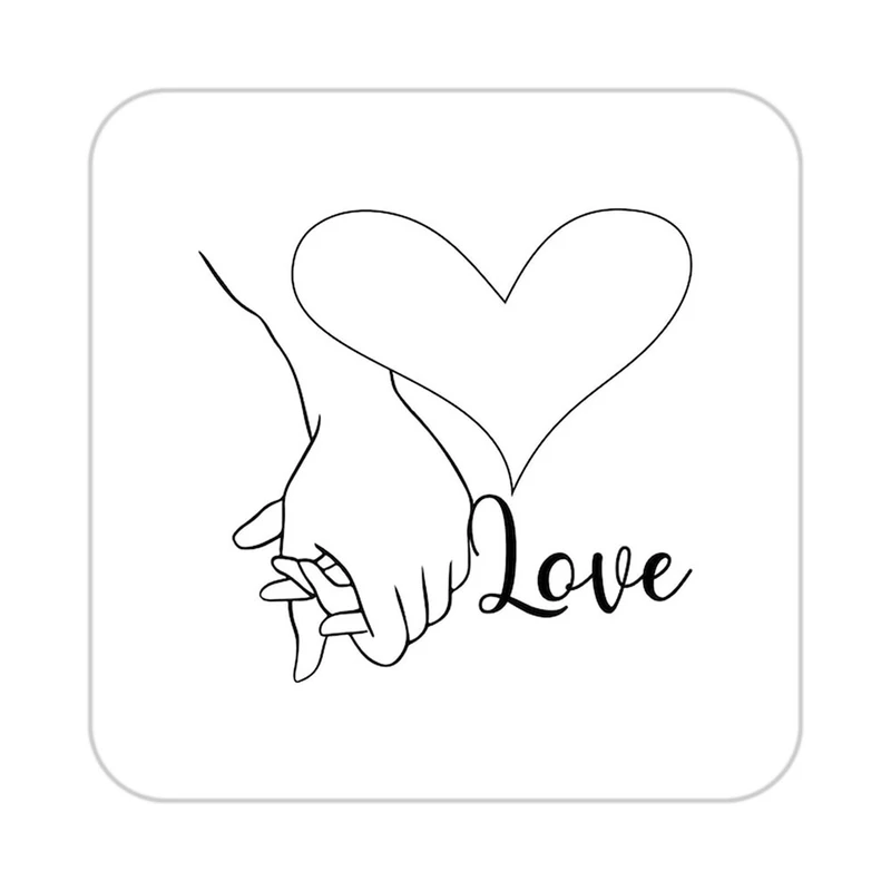 زیر لیوانی کاکتی طرح عاشقانه مدل mp39199