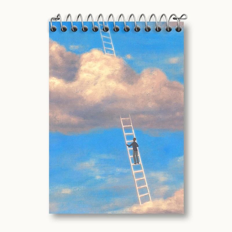 دفتر یادداشت 50 برگ خندالو مدل نردبان موفقیت کد N889