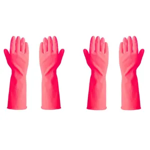 دستکش نظافت گیلان مدل مدل گلبرگ بسته 2 عددی