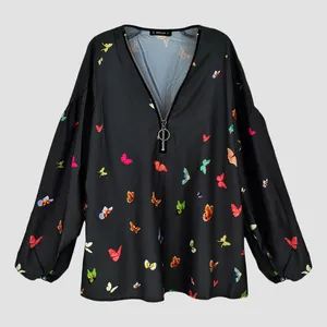 بلوز آستین بلند زنانه مدل شاین کد 2-1215