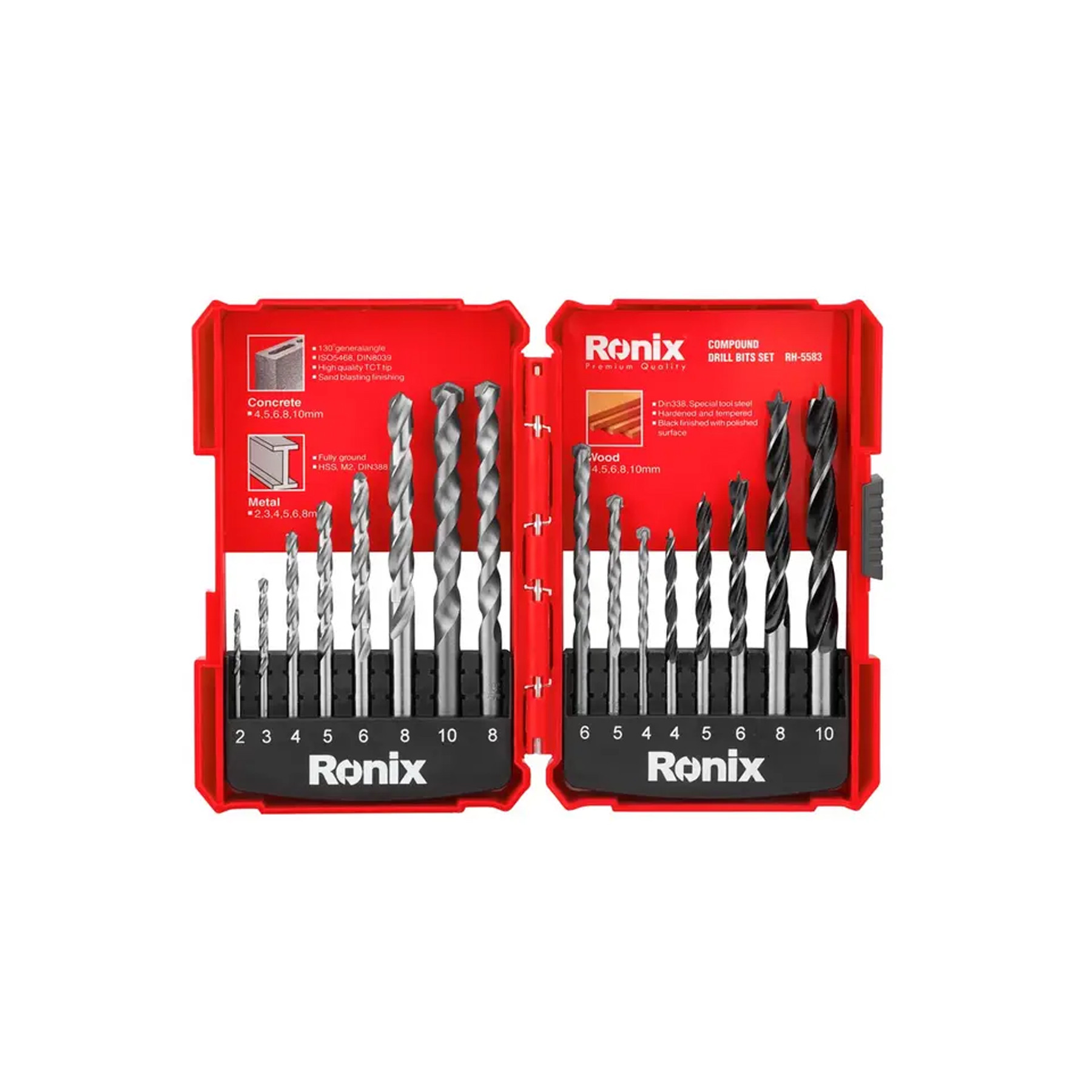 ست 16 عددی مته رونیکس مدل 5583 ست 16 عددی مته رونیکس مدل 5583