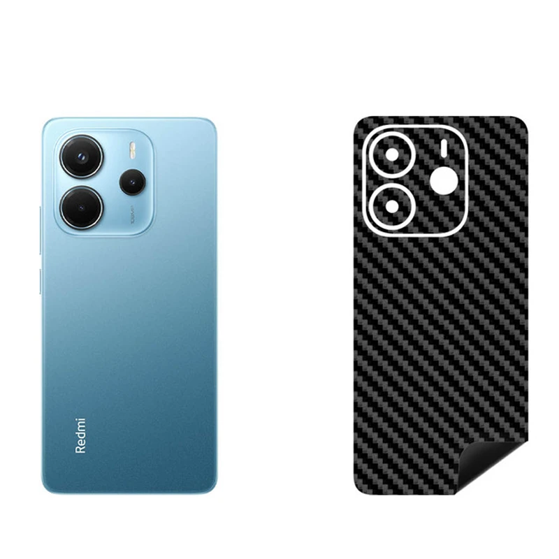 برچسب پوششی بستور طرح کربن مدل BT-Fiber طرح فیبر کربن مناسب برای گوشی موبایل شیائومی Redmi Note 14 4G