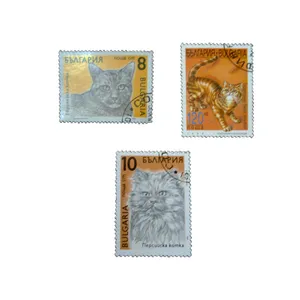 تمبر یادگاری طرح طبیعت مدل گربه سانان کد a-900 مجموعه 3 عددی