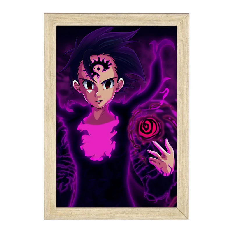 تابلو خندالو مدل زلدریس انیمه هفت گناه کبیره  کد 17522