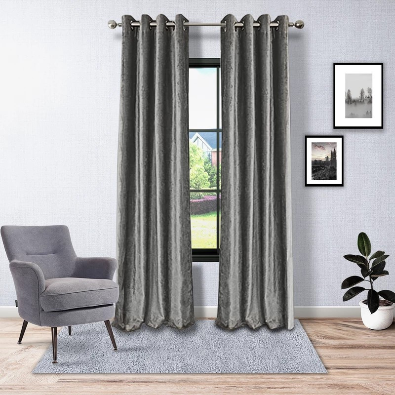 پرده مدل مخمل شانل s123 سایز 150x280 سانتی متر